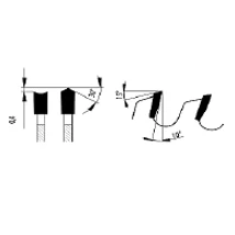 Zajcsillapított lapszabász körfűrészlap D:303x3,2x2,2x30 Z=60